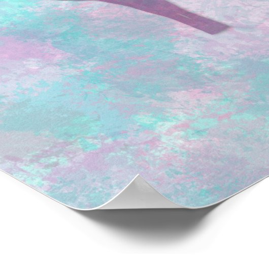 Deer silhouette Simple abstract Winter Cute Pastel Poster (Hoek)