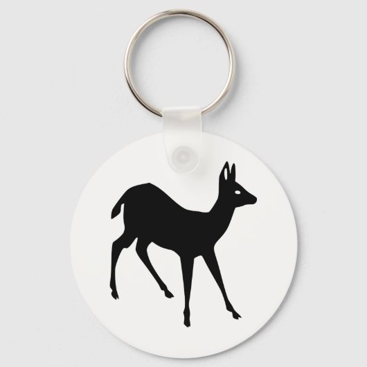 Deer Silhouette Sleutelhanger (Voorkant)