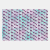 Deer silhouette Stippen patroon schattige pastelkl Inpakpapier Vel (Voorkant 2)