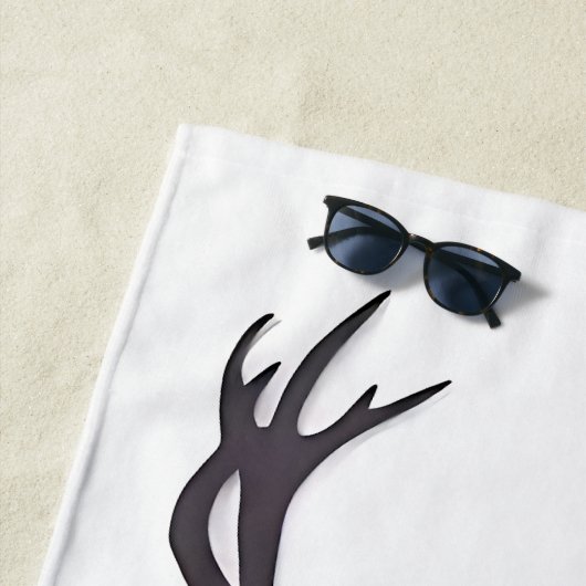 Deer silhouette strandlaken (In situ)