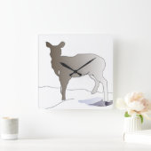 Deer Silhouette Wall klok (Huis)