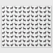 Deer Silhouette Wrapping Paper Cadeaupapier (Vlak)
