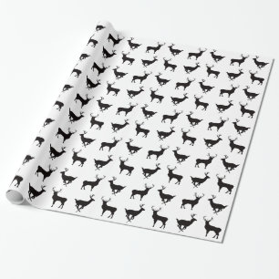 Deer Silhouette Wrapping Paper Cadeaupapier