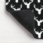 Deer Silhouettes Print Pattern Deer Antlers Art Muismat (Hoek)