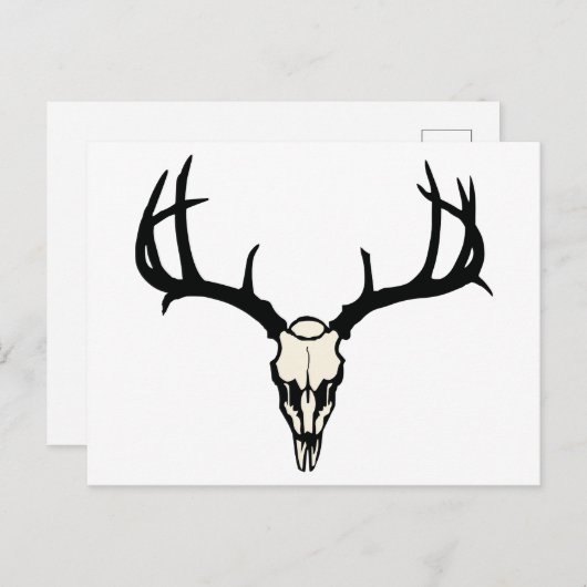 Deer Skull Briefkaart (Voorkant / Achterkant)