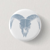 Deer Skull-Button Ronde Button 3,2 Cm (Voorkant)