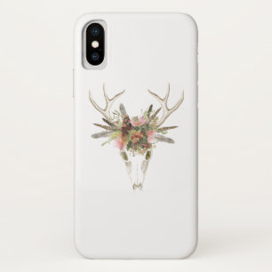 Deer Skull & Flowers Case-Mate iPhone Case