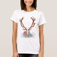Deer Skull met bloemen 2