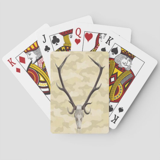 Deer Skull-spelkaarten Speelkaarten (Achterkant)