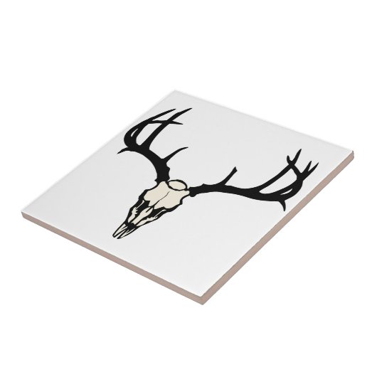 Deer Skull Tegeltje (Zijkant)