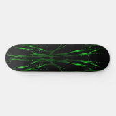 Deer Skull Tribal Tattoo - groen Skateboard (Horizontaal)