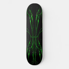 Deer Skull Tribal Tattoo - groen Skateboard