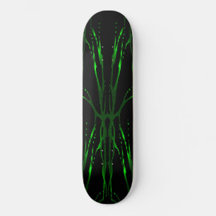 Deer Skull Tribal Tattoo - groen Skateboard