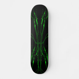 Deer Skull Tribal Tattoo - groen Skateboard