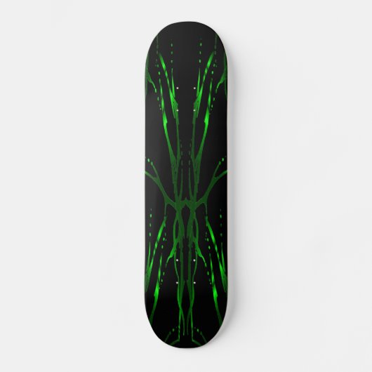 Deer Skull Tribal Tattoo - groen Skateboard (Voorkant)