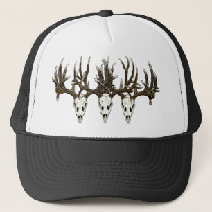 Deer skulls trucker pet