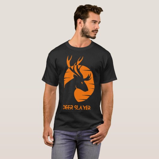 Deer Slayer Hunter Classic T-Shirt (Voorkant volledig)