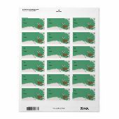 Deer Snow Winter Scene Gift Label (Full Sheet)