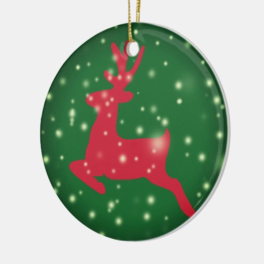 Deer, Snowflakes Ornament (Links)