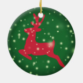 Deer, Snowflakes Ornament (Achterkant)