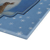 Deer & Snowman-kerstsnowflakes Snijplank (Hoek)