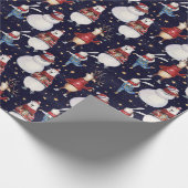 Deer Snowman Rabbit Beer kerstfeestdag cadeau Cadeaupapier (Hoek)