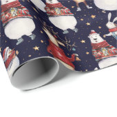 Deer Snowman Rabbit Beer kerstfeestdag cadeau Cadeaupapier (Rol Hoek)