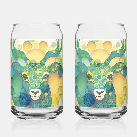 Deer Soda Glass Blikvorm Glas (Achterkant)