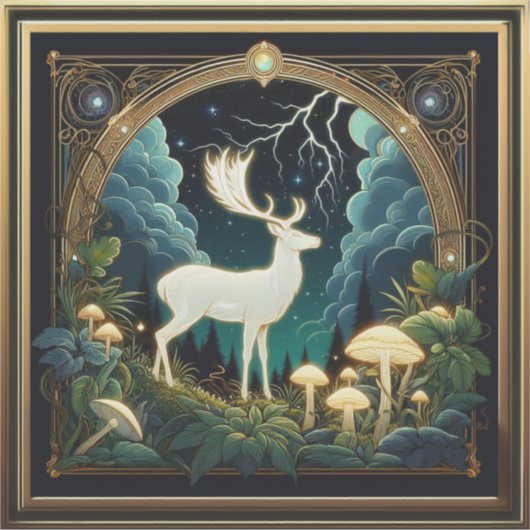 deer spirit sticker (Voorkant)