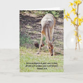 Deer Squirrel Sharing Christelijk Hartelijk dank Kaart (Gele Bloem)