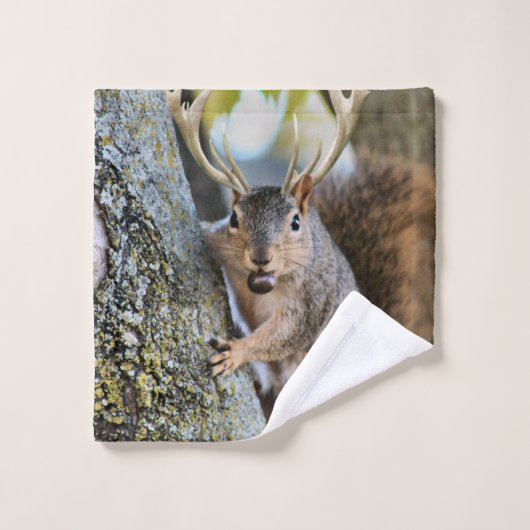 Deer Squirrelly Bad Handdoek (Wasdoekje)