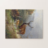 deer Stag - Animals Old Illustration Art Legpuzzel (Horizontaal)