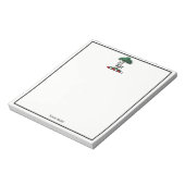 Deer Stag by Tree Heraldic Crest Emblem Notitieblok (Linkerzijde)