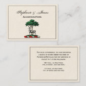 Deer Stag by Tree Heraldic Crest Emblem Visitekaartje (Voorkant / Achterkant)