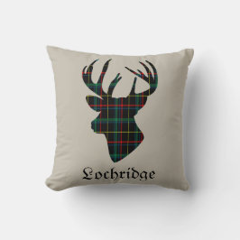 Deer Stag Head Scottish Tartan Op maat Kussen