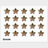 Deer Star-Sticker Ster Sticker (Vel)