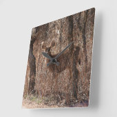 Deer Stare Vierkante Klok (Hoek)