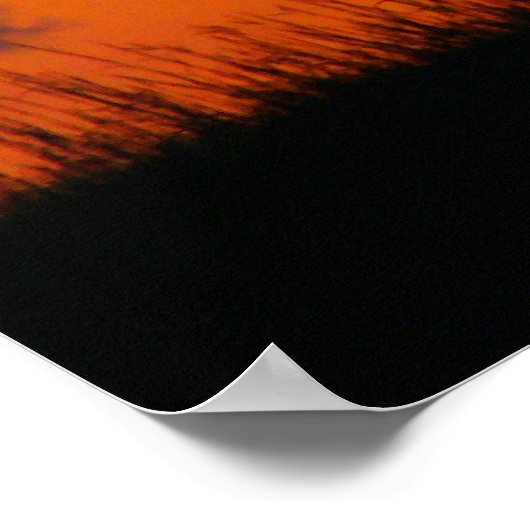 Deer Sunset Poster (Hoek)