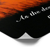 Deer Sunset Poster (Hoek)