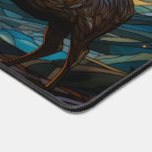 Deer Sunset Woodland Mountains Gepersonaliseerde n Bureaumat (Hoek)