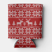 Deer Sweater Pattern Blikjeskoeler (Voorkant)