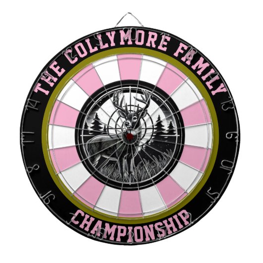 Deer Target Forest-illustraties Dartbord (Voorkant)