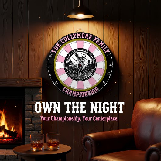 Deer Target Forest-illustraties Dartbord