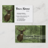 Deer Taxidermy Visitekaartjes ~ Groen (Voorkant / Achterkant)