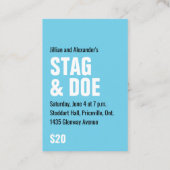 Deer Ticket (Achterkant)