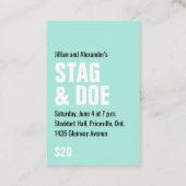  Deer Ticket (Achterkant)