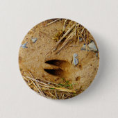 Deer Track Ronde Button 5,7 Cm (Voorkant)