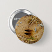 Deer Track Ronde Button 5,7 Cm (Voorkant /achterkant)