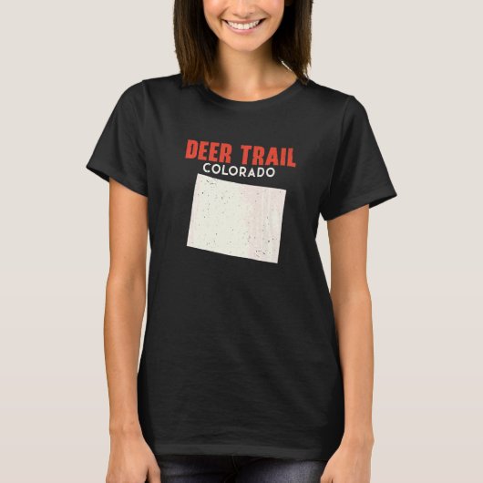Deer Trail Colorado USA Travel Color T-shirt (Voorkant)