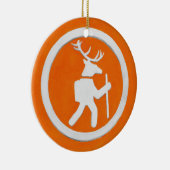 Deer Trail Marker Keramisch Ornament (Rechts)